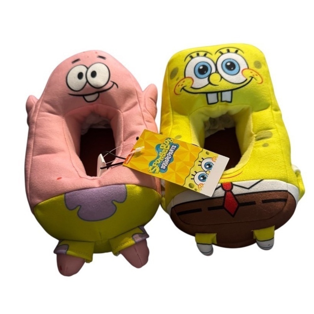 Nickelodeon Spongebob Patrick Boys Youth Slippers Shoes Size 11‎ 12